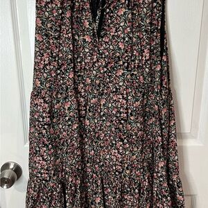 Floral Black and Pink Women's dress